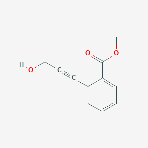 molecular formula C12H12O3 B8551436 Methyl 2-(3-hydroxybut-1-ynyl)benzoate 
