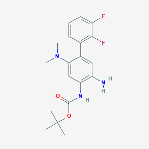 Carbamic acid,[5-amino-2-(dimethylamino)-2',3'-difluoro[1,1'-biphenyl]-4-yl]-,1,1-dimethylethyl ester