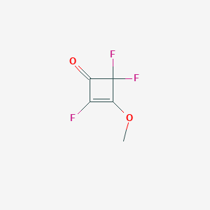 molecular formula C5H3F3O2 B8551519 3-Methoxy-2,4,4-trifluorocyclobut-2-en-1-one 