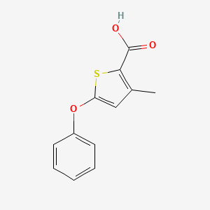 molecular formula C12H10O3S B8551582 3-Methyl-5-phenoxy-thiophene-2-carboxylic acid 