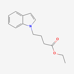 molecular formula C14H17NO2 B8551687 Ethyl 4-(1H-indol-1-yl)butanoate CAS No. 76894-69-4