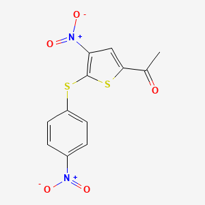 1-[4-Nitro-5-(4-nitrophenylsulfanyl)-2-thienyl]ethanone