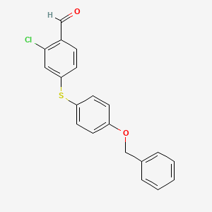 4-{[4-(Benzyloxy)phenyl]sulfanyl}-2-chlorobenzaldehyde
