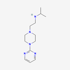 molecular formula C13H23N5 B8551754 N-(1-methylethyl)-2-[4-(2-pyrimidinyl)-1-piperazinyl]ethylamine 