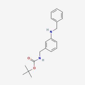 molecular formula C19H24N2O2 B8551779 Tert-butyl 3-(benzylamino)benzylcarbamate 