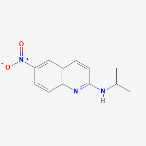 molecular formula C12H13N3O2 B8551792 Isopropyl(6-nitroquinolin-2-yl)amine 