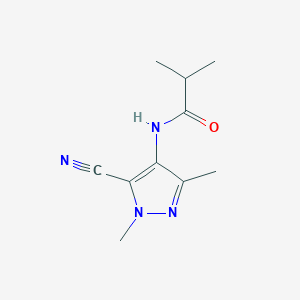 N-(5-Cyano-1,3-dimethyl-1H-pyrazol-4-yl)-2-methylpropanamide