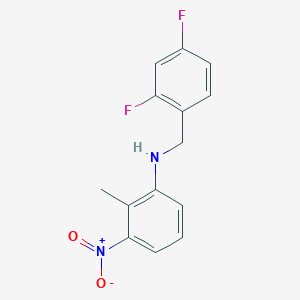 N-(2,4-difluorobenzyl)-N-(2-methyl-3-nitrophenyl)amine