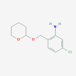 5-Chloro-2-[[(tetrahydro-2H-pyran-2-yl)oxy]methyl]benzenamine