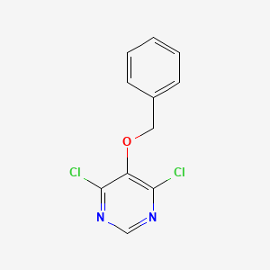 molecular formula C11H8Cl2N2O B8551913 5-(Benzyloxy)-4,6-dichloropyrimidine 