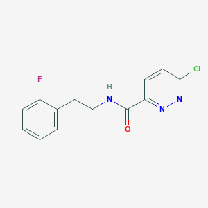 molecular formula C13H11ClFN3O B8551997 6-Chloropyridazine-3-carboxylic acid [2-(2-fluorophenyl)ethyl]amide 