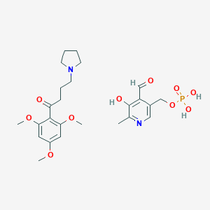 molecular formula C25H35N2O10P B008552 Bufomedil 吡哆醛磷酸盐 CAS No. 104018-07-7