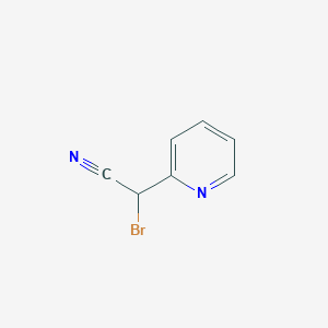 molecular formula C7H5BrN2 B8552000 Bromo(2-pyridyl)acetonitrile 
