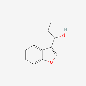 molecular formula C11H12O2 B8552001 3-Benzofuran-3-yl-propan-1-ol 