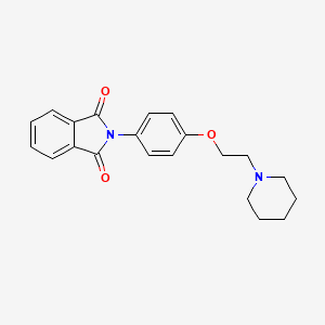 molecular formula C21H22N2O3 B8552004 2-[4-(2-Piperidin-1-yl-ethoxy)-phenyl]-isoindole-1,3-dione 