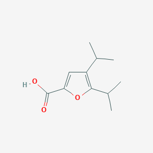 molecular formula C11H16O3 B8552018 4,5-Diisopropylfuran-2-carboxylic acid 