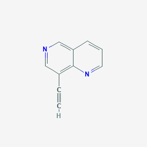 molecular formula C10H6N2 B8552055 8-Ethynyl-1,6-naphthyridine 