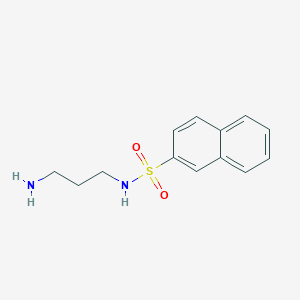 molecular formula C13H16N2O2S B8552069 N-(3-aminopropyl)naphthalene-2-sulfonamide CAS No. 179051-73-1