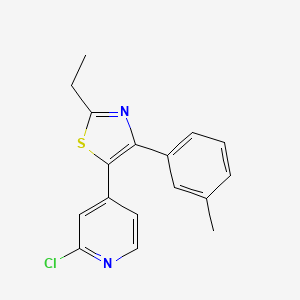 5-(2-Chloro-4-pyridyl)-2-ethyl-4-(3-methylphenyl)-1,3-thiazole