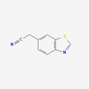 molecular formula C9H6N2S B8552084 1,3-Benzothiazol-6-ylacetonitrile 