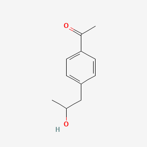 molecular formula C11H14O2 B8552092 1-(4-Acetylphenyl) propan-2-ol 