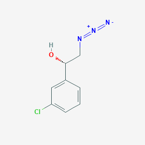 molecular formula C8H8ClN3O B8552095 (S)-1-(3-Chlorophenyl)-2-azidoethanol 