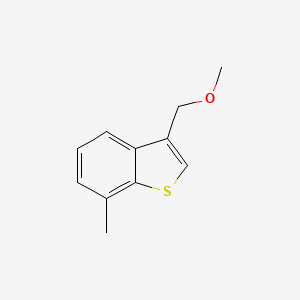 molecular formula C11H12OS B8552101 3-Methoxymethyl-7-methyl-benzo[b]thiophene 
