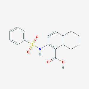 2-[(Phenylsulfonyl)amino]-5,6,7,8-tetrahydronaphthalene-1-carboxylic acid