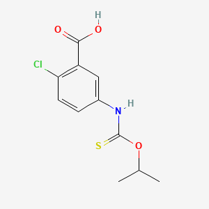 Benzoic acid, 2-chloro-5-(((1-methylethoxy)thioxomethyl)amino)-