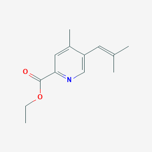 4-Methyl-5-(2-methyl-propenyl)-pyridine-2-carboxylic acid ethyl ester