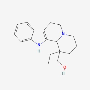 molecular formula C18H24N2O B8552306 (1-Ethyl-1,2,3,4,6,7,12,12b-octahydroindolo[2,3-a]quinolizin-1-yl)methanol 
