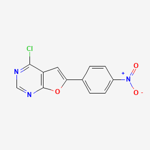 4-Chloro-6-(4-nitrophenyl)furo[2,3-d]pyrimidine