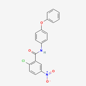 molecular formula C19H13ClN2O4 B8552315 N-(4-phenoxyphenyl)-2-chloro-5-nitrobenzamide 