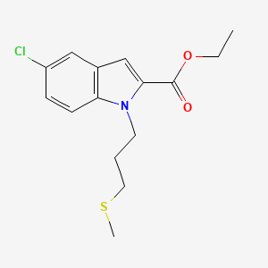 ethyl 5-chloro-1-[3-(methylsulfanyl)propyl]-1H-indole-2-carboxylate