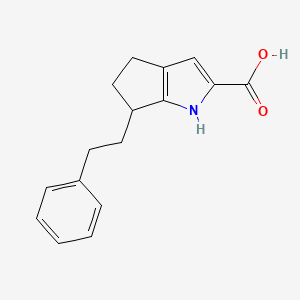 6-Phenethyl-1,4,5,6-tetrahydrocyclopenta[b]pyrrole-2-carboxylic acid