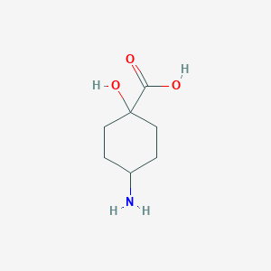 molecular formula C7H13NO3 B8552433 4-Amino-1-hydroxycyclohexanecarboxylic acid 