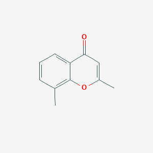 molecular formula C11H10O2 B8552439 2,8-Dimethyl-4H-1-benzopyran-4-one 