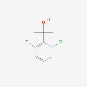 molecular formula C9H10ClFO B8552450 2-(2-Chloro-6-fluorophenyl)propan-2-ol 