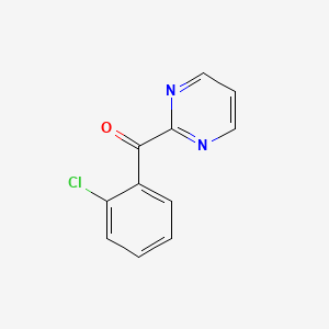 molecular formula C11H7ClN2O B8552460 2-(2-Chlorobenzoyl)pyrimidine 