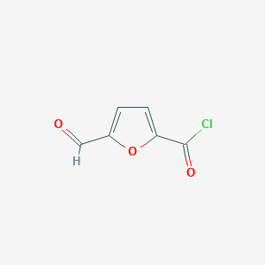 molecular formula C6H3ClO3 B8552474 5-Formylfuran-2-carbonyl chloride 