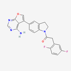molecular formula C22H16F2N4O2 B8552490 Perk-IN-3 