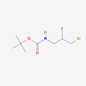 molecular formula C8H15BrFNO2 B8552520 Tert-butyl 3-bromo-2-fluoropropylcarbamate 