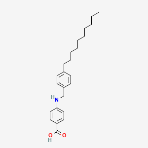 4-{[(4-Decylphenyl)methyl]amino}benzoic acid