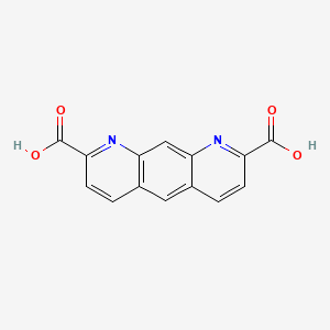 molecular formula C14H8N2O4 B8552551 Pyrido[3,2-g]quinoline-2,8-dicarboxylic acid CAS No. 89060-86-6