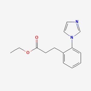 ethyl 3-(2-(1H-imidazol-1-yl)phenyl)propanoate