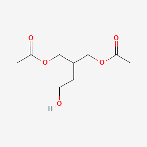 molecular formula C9H16O5 B8552587 1,4-Butanediol, 2-[(acetyloxy)methyl]-, 1-acetate CAS No. 126589-88-6