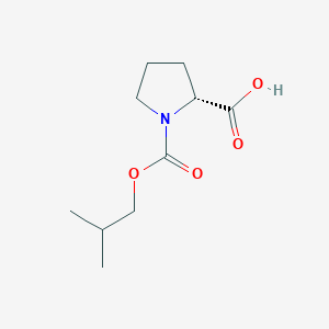 molecular formula C10H17NO4 B8552593 (R)-N-isobutoxycarbonylproline 