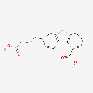7-(3-Carboxypropyl)-9H-fluorene-4-carboxylic acid
