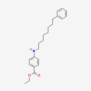 molecular formula C23H31NO2 B8552726 Ethyl 4-[(8-phenyloctyl)amino]benzoate CAS No. 61440-33-3