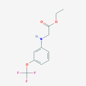 (3-Trifluoromethoxy-phenylamino)-acetic acid ethyl ester